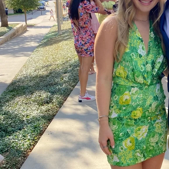 Ronny Kobo Collection Dresses | Nwt Ronny Kobo Marisa Silk Blend Halter Mini Dress In Floral Lime Multi | Color: Green | Size: S | Bbraneff245's Ronny Kobo Collection Dresses | Nwt Ronny Kobo Marisa Silk Blend Halter Mini Dress In Floral Lime Multi | Color: Green | Size: S | Bbraneff245's